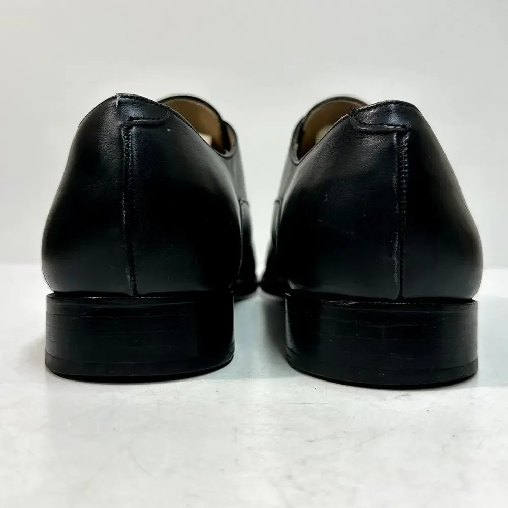 VERY GOOD Jack Erwin Cap-Toe Oxford Black Calf Made in Spain Men's 13